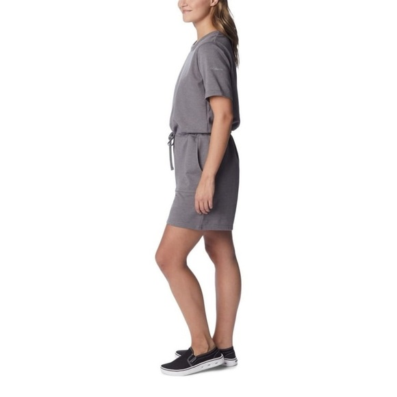 Columbia Women's Trek French Terry Romper, City Grey Heather, Large - Picture 10 of 10